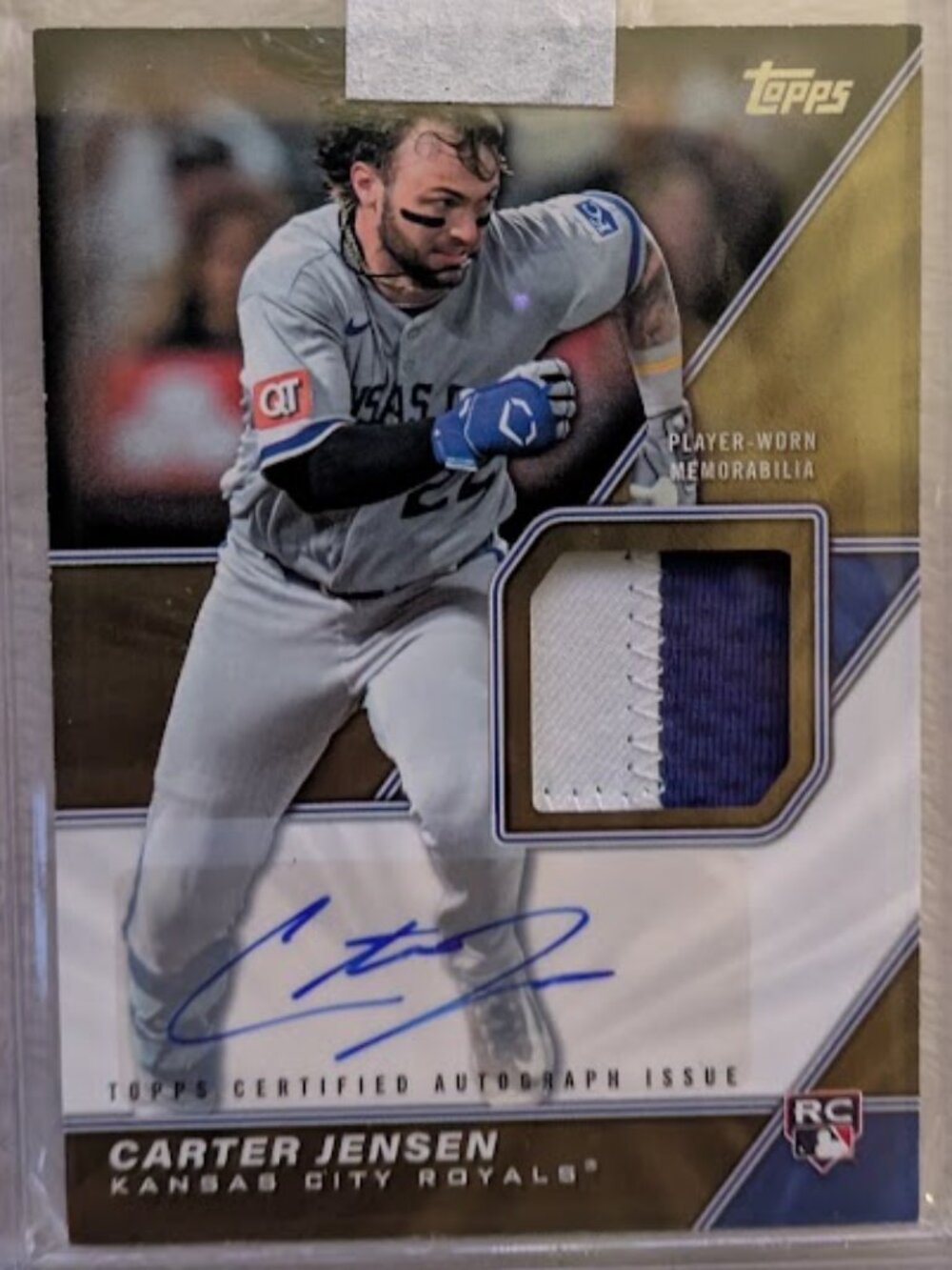 2026 Topps Auto & Relic Game Worn CARTER JENSEN #MLM2-CJ 08/10